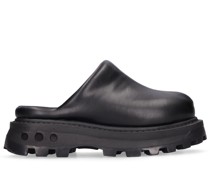 45mm Grip bubble faux leather clogs