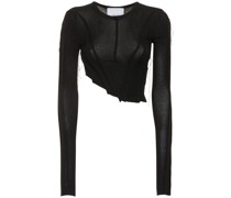 ASYMMETRISCHES T-SHIRT AUS JERSEY