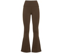 Airbrush 7/8 Bootcut-Leggings mit hohem Bund