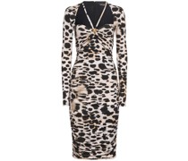 Midikleid mit Jersey mit Druck