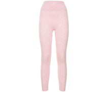 Leggings aus Jacquard-Kette mit Nachfolgelog