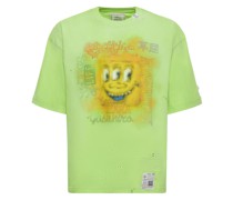 T-SHIRT AUS BAUMWOLLJERSEY MIT DRUCK