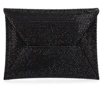 Small embellished satin clutch