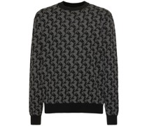 PULLOVER AUS SEIDE & BAUMWOLLSTRICK „PIXEL“