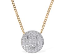 18 kt Gold-Halskette mit Diamanten „Smile“