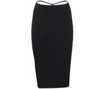 Verona stretch viscose midi skirt