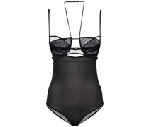 Mehrlagiger Body aus Seidenkrepp