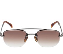 Geometrische Sonnenbrille aus Edelstahl „DB“