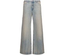 Weite Jeans aus Baumwolldenim