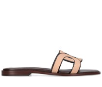 10mm hohe Sandalen aus Leder