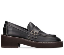 35mm hohe Loafers aus Leder
