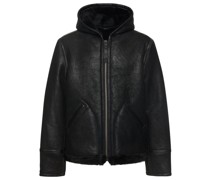 SHEARLINGJACKE MIT KAPUZE