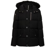 3Q cotton down jacket w/ faux fur
