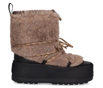 10mm hohe Alpaka-Skistiefel „Teddy“