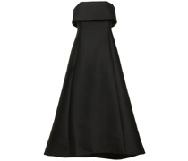 Midikleid aus Wollmischgewebe in Glockenform