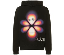 Hoodie aus Baumwolle mit Hydrogen-Wave-Druck