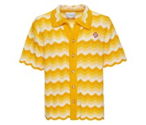 Gewelltes Hemd aus Baumwolle mit Farbverlauf