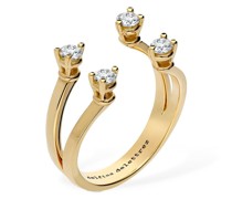 18kt dicker Ring „Diamond Dots“