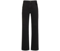 WEITE JEANS AUS BAUMWOLLDENIM