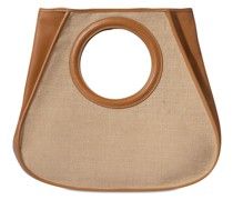 Tasche mit Griff aus Jute und Leder „Roda“