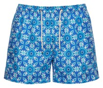 Badeshorts aus Leinen mit Druck „Amalfi“