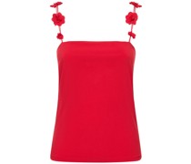 Nuovo stretch jersey top w/flowers