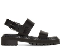 30mm hohe Sandalen aus Leder „Lug“
