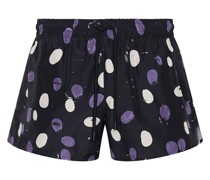 Badeshorts mit Punktmuster