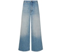 Hochtaillierte Jeans aus Denim