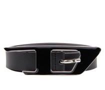 D logo leather belt