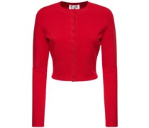 Stretch-Strickjacke „Body“