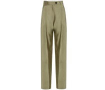 HOSE AUS VISKOSE- UND WOLLSATIN