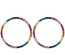 Ohrringe aus Zirkonia „Round Beats“