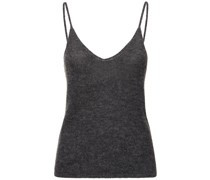 Tanktop aus verziertem Wollmischgewebe „Verbier“