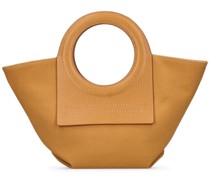Tasche aus Leder und Canvas „Mini Cala“