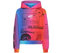 Kapuzenpullover aus Baumwolle mit Druck