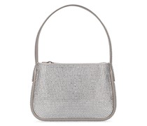 HANDTASCHE AUS SATIN MIT KRISTALLEN