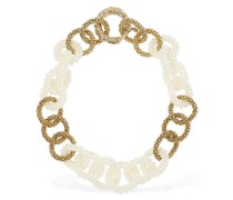 Halskette mit Perlenimitat „Lolita“