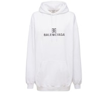 SSWEATSHIRT AUS BAUMWOLLJERSEY MIT LOGOKAPUZE