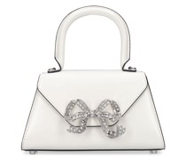 Mini hotfix bow envelope top handle bag