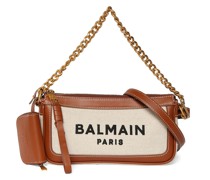 SCHULTERTASCHE AUS LEDER UND CANVAS 'B-ARMY'