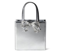 Mini tote bow top handle bag
