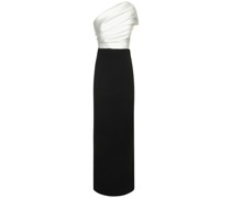 Maxikleid aus Twill und Krepp „Selia“