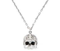 Large Arabesque Skull charm necklace