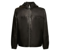 WINDJACKE MIT LEDERDETAILS
