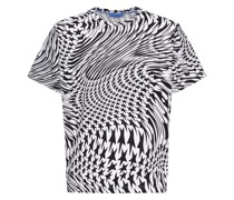 Swirling star printed cotton t-shirt