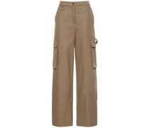 WEITE CARGOHOSE AUS CANVAS