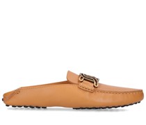 10mm hohe Mules aus Leder „Gommini“