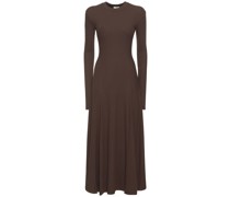 Rollkragenkleid aus Viskosejersey