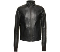 JACKE AUS LEDER MIT INTARSIE